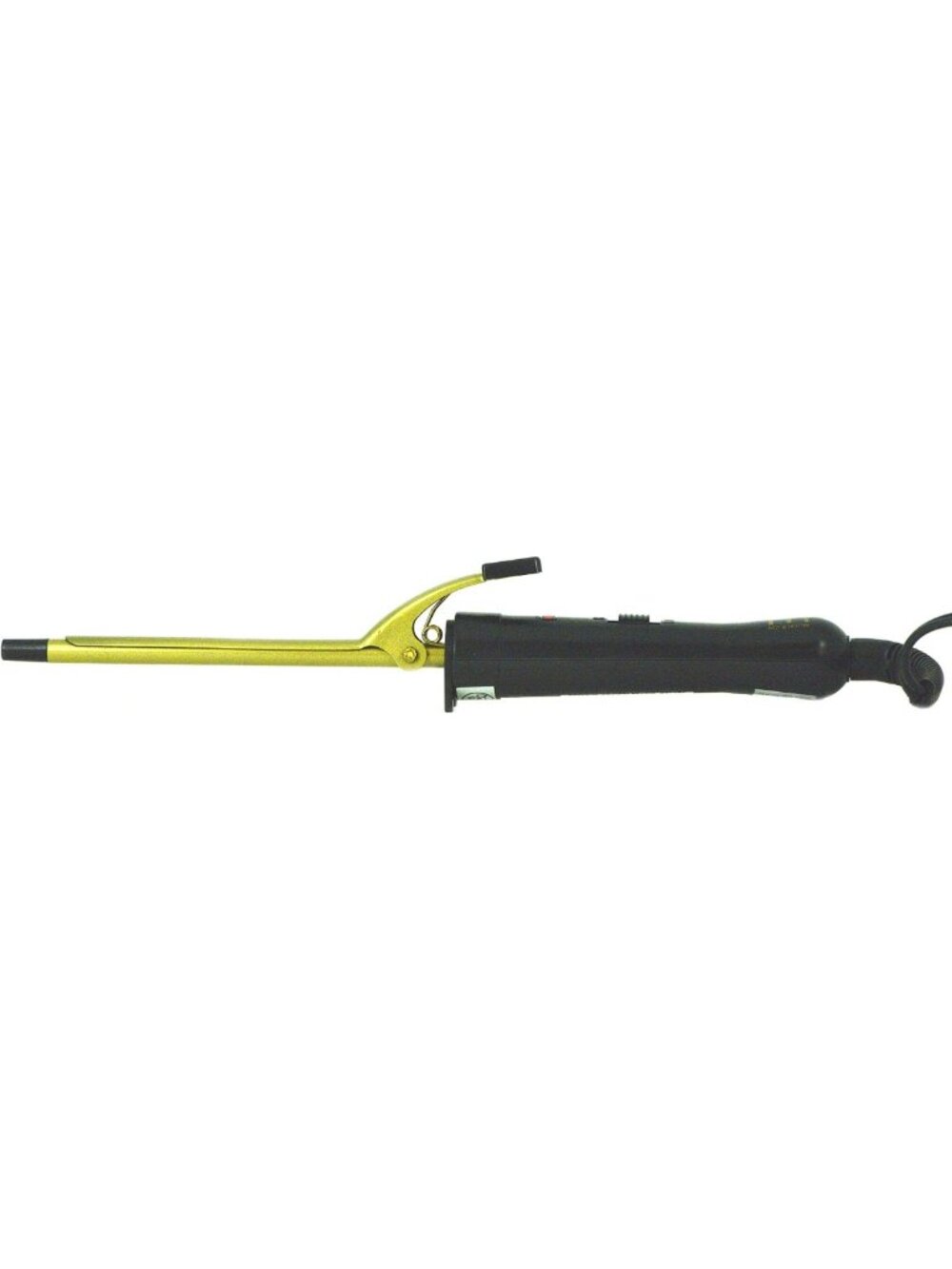 Gold Ceramic Curling Iron 1/4'' Barrel - Professional Hair Styling Tool